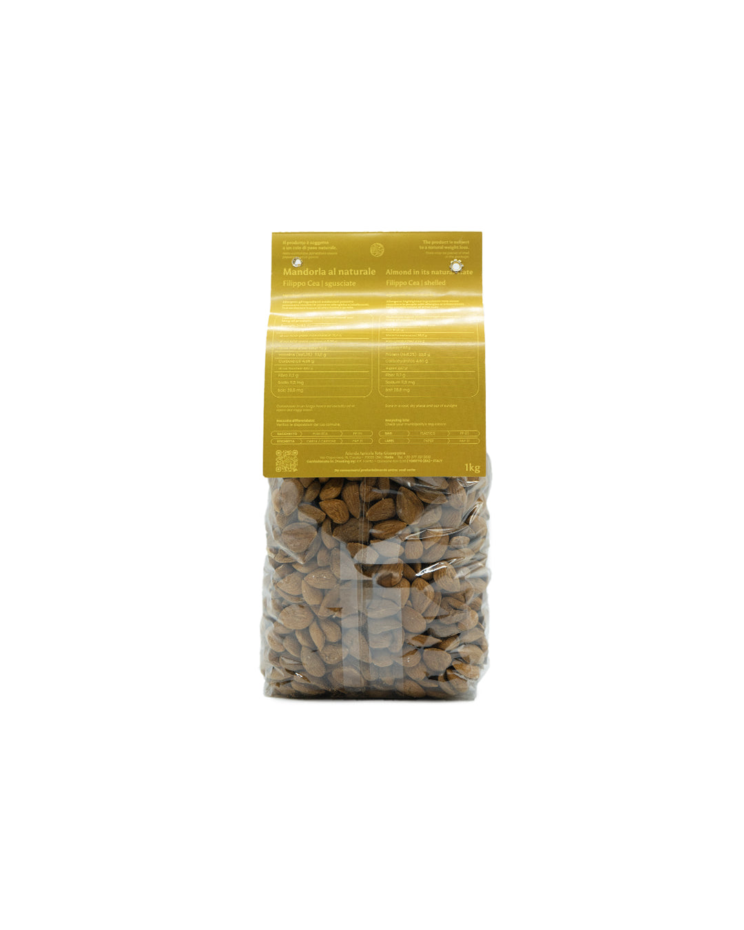 Mandorle "Filippo Cea" al Naturale 1Kg