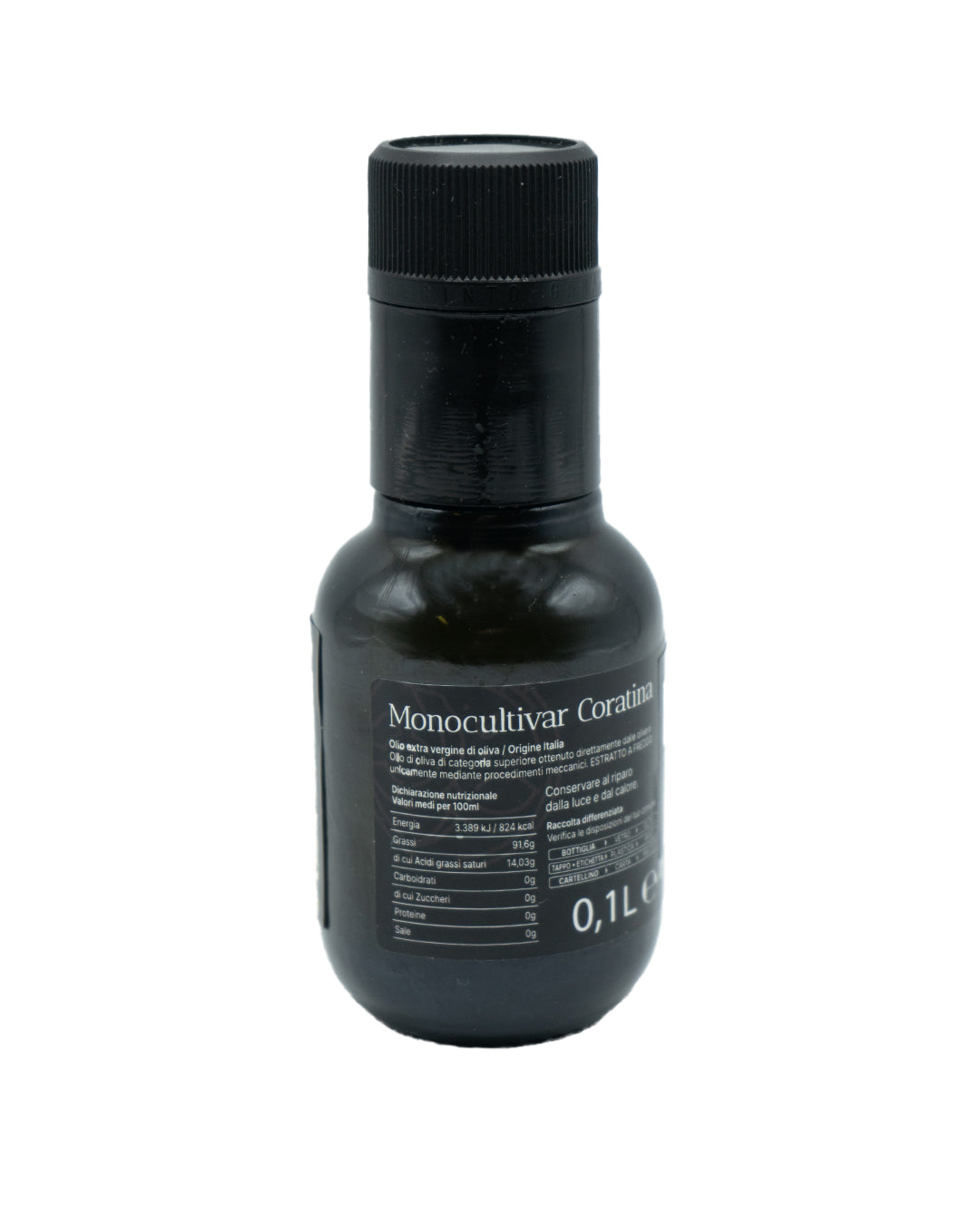 Olio Extra Vergine D'Oliva Monocultivar "La Coratina" - Filtrato - Linea Lux 100g