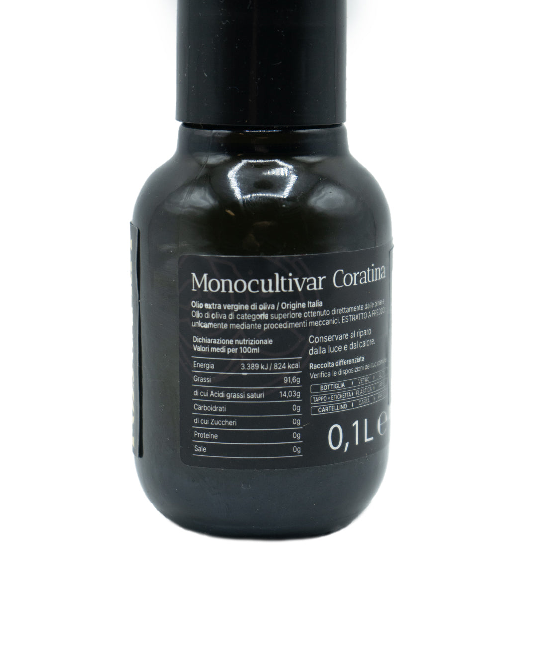 Olio Extra Vergine D'Oliva Monocultivar "La Coratina" - Filtrato - Linea Lux 100g