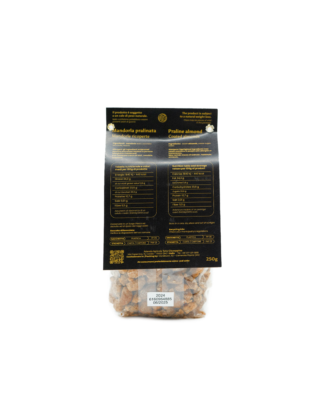 Mandorle "Filippo Cea" Pralinate 250gr