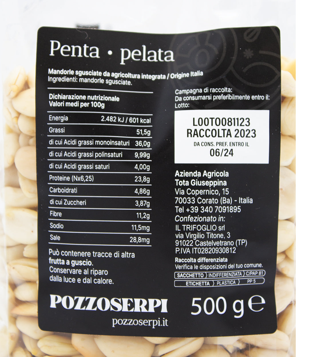 "Penta" almonds - peeled